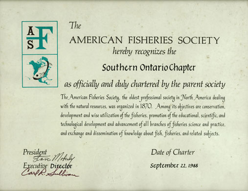 Southern Ontario Chapter Charter